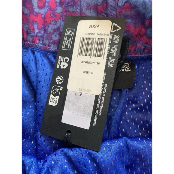 Versace Jeans Couture Men's Blue Twill Panel Printed Shorts IT 48 US 32 NWT - Picture 9 of 15